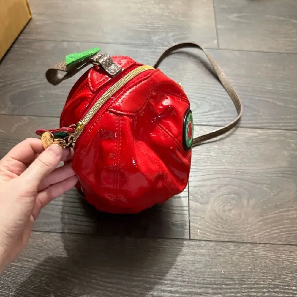 Betsey Johnson Rare Apple Orchard Crossbody Bag Purse